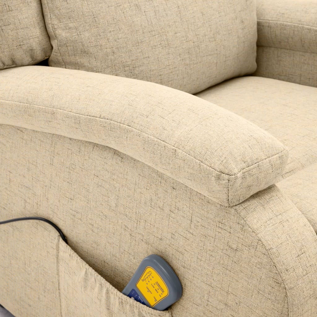vidaXL Massage Chair Reclining Push Armchair Adjustable Sofa Chair Fabric