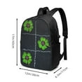 thumbnail image 4 of YFYANG 17" Laptop Backpack, Lucky Clover Fashion Travel Work Backpack with USB and Headphone Cable Interface for Men and Women, 4 of 8