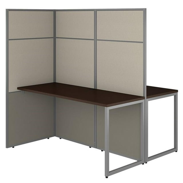 Pemberly Row Bureau Moderne 60W pour 2 Personnes avec Panneaux de 66H