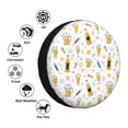thumbnail image 4 of Fotbe Beer Funda de Llanta de Repuesto con Estampado, Engrosada, Ajuste Universal para Jeep, Remolque, RV, SUV, Camión-15 inch, 4 of 6