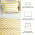 thumbnail image 6 of Noble Linens Yellow Arrow Pattern 2-Piece Duvet Cover Set, Twin/TwinXL, 6 of 11