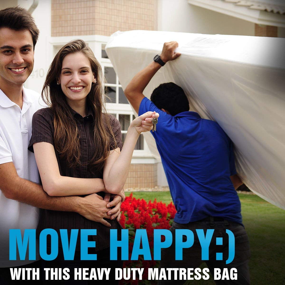 Queen Size Heavy Duty Mattress Bag For Moving Storing Fits