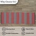 thumbnail image 5 of Split P Hudson Stripe Red Indoor Rug 2' x 6', 5 of 5