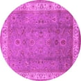 thumbnail image 1 of Ahgly Company Indoor Round Oriental Pink Traditional Area Rugs, 7' Round, 1 of 4