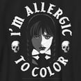 thumbnail image 2 of Boy's Wednesday I'm Allergic to Color Skulls  Graphic Tee Black X Large, 2 of 5