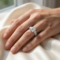 thumbnail image 5 of Pompeii 2 3/4CT Princess Cut Three Stone Vintage Diamond Engagement Ring Lab Grown 14k, 5 of 5