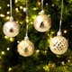 thumbnail image 2 of 12 Uds bolas de Navidad llamativas bolas colgantes de plástico inastillables para árbol de Navidad adornos para el hogar, 2 of 5