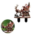 thumbnail image 4 of Christmas Yard Sign Santa Riding Reindeer Sled Outdoor Holiday Decoration for Festive Ground Display, 4 of 4