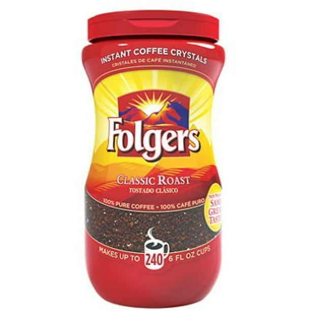 Folgers Classic Roast Instant Coffee Crystals (16 Oz.) (Pack Of 2