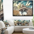 thumbnail image 3 of Design Art Vue De Tour Eiffel En Paris   Sur Toile Encadrée, 3 of 3