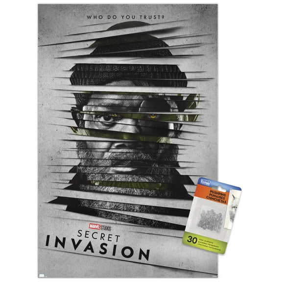 Marvel Secret Invasion - Nick Fury One Sheet Wall Poster with Push Pins, 14.725" x 22.375"
