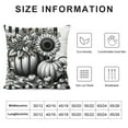 thumbnail image 6 of Fall Pumpkins Thanksgiving Throw Pillow Covers Set of 2 Check Decorative Pillowcase Cushion Covers Soft Velvet Pillow Cases for Sofa Couch Bed Car Thanksgiving Decor, 6 of 6