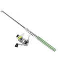 thumbnail image 4 of Portable Mini Pen Shape Fishing Rod Pole Pocket Retractable Fishing Rod with Reel WheelGreen, 4 of 8