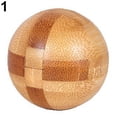 thumbnail image 5 of Juguete Kongming Lock Brain de madera azul para adultos y niños, 5 of 5
