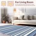 thumbnail image 2 of ODIKA 8' x 10' Machine Washable Non-Slip Area Rug, Contemporary Stripe High Traffic Rug, Navy, 249817, 2 of 7