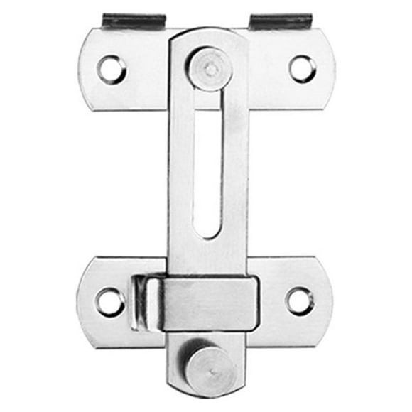 Maoww 2 Pieces Right Angle Latch Improvement Hasp Buckles Doors Locks Ornaments Flat Door Buckle/L 1Set