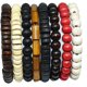 thumbnail image 2 of 8 Uds Heilwiy pulsera de cuentas de madera Natural hecha a mano para hombres mujeres elástico meditación regalo tibetano, 2 of 2