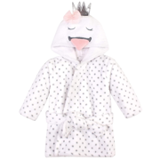 Hudson Baby Unisex Baby Plush Animal Face Robe, Alligator, One Size, 0-9 Months