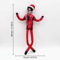thumbnail image 2 of Christmas Bendable Pop Star Plush Doll with Internal Wire Armature, Posable Stuffed Puppet for Desk Display, Collectible Music Gift for M-J Fans, 2 of 4