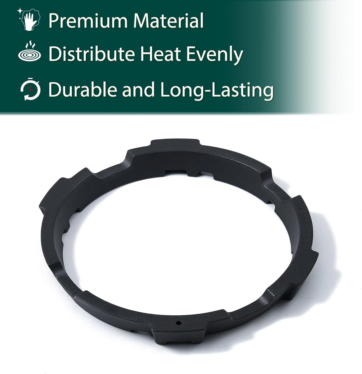 Wok Ring Stove Replacement Part for 5 and 6 Burner Gas Range Cooktop Cast Iron Burner Holder Extension Support Grate Adapter