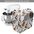 thumbnail image 2 of Guitar Stand Mixer Cover, Realistic Illustration Classic and Electric Instruments Entertainment, Kitchen Appliance Organizer Bag Cover with Pockets, 5 Quarts, Pale Orange Brown White, by Ambesonne, 2 of 4
