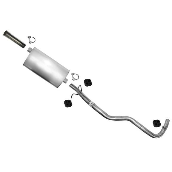 1995-2000 for S10/for S15 Rolet/for GMC Pick-Up Muffler + Tail Pipe System Kit - 100% for Fit, Weld-On Installation, No Drilling Required