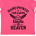 thumbnail image 4 of Inktastic Handpicked for Earth By My Uncle in Heaven with Angel Wings Boys or Girls Toddler T-Shirt, 4 of 5