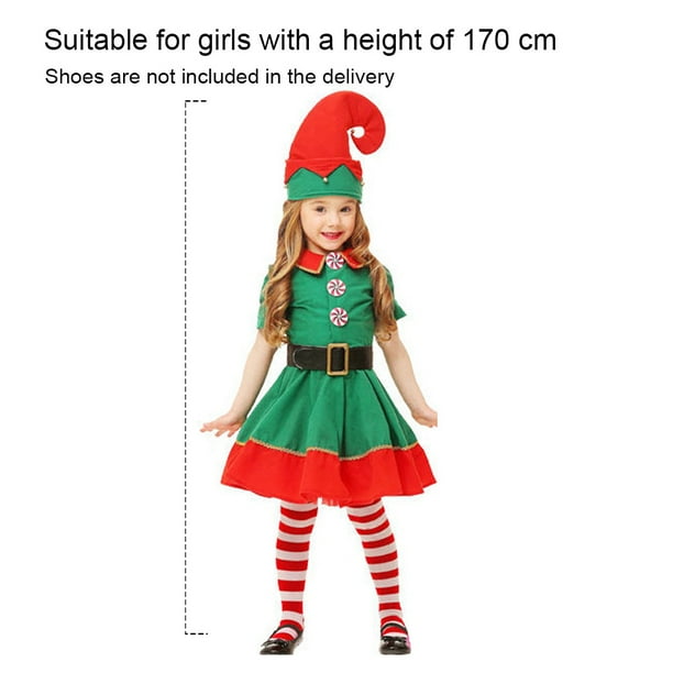 Vestidos de duendes de navidad para niñas sale