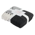 thumbnail image 4 of Modern Threads Black Chester Cotton Throw, 50" x 60" (2 Pack), 4 of 6