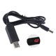 thumbnail image 1 of Para Qc 3,0 Usb a 5v-12v Voltaje Ajustable Paso arriba 5,5x2,1mm Cable de alimentación Boost Feliz Sencillez, 1 of 5