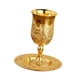 thumbnail image 2 of Copa de vino Copa cáliz con platillo Copa de vino Colección de copas Cóctel artesanal oro, 2 of 9