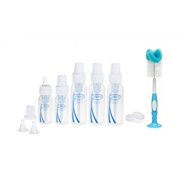 Dr. Brown's BPA Natural Flow Bottle Newborn Feeding Set (Packaging may vary) with Bottle Brush