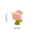 thumbnail image 3 of Soy Scented Candle in Ceramic Jar | Rose Flower Shape for Home Decor & Aromatherapy Gift, 3 of 6