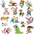 thumbnail image 4 of Nickelodeon 90'S Sticker Pack Die Cut Vinyl Large Deluxe Stickers Variety Pack - Laptop, Water Bottle, Scrapbooking, Tablet, Skateboard, Indoor/Outdoor - Set of 50, 4 of 6
