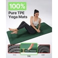 thumbnail image 2 of YOTTOY Yoga Mat，Extra Thick Yoga Mat (1/2inch),Professional TPE Exercise Mat,Non-Slip Workout Mat for Yoga, Pilates, Fitness, Barefoot Workouts, Home Gym Studio with Strap, 2 of 7