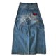 thumbnail image 2 of Pantalones vaqueros holgados de estilo urbano Wexwear de 3PM, estilo vintage, lavados, azules, estilo Y2K, estilo Harajuku, punk, rectos, informales, góticos, anchos, 2 of 5