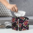 thumbnail image 6 of Sikiie Ladybug Leather Tissue Box Cover Square, tissue box holder, Tissue Box with Bottom Belt-5.2”x5.2”x5.2”, 6 of 7