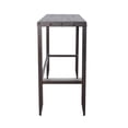 thumbnail image 5 of Ayka Sofa Bar Table w Nailhead Accent, 60 Inch Rectangular Brown Wood, 5 of 7