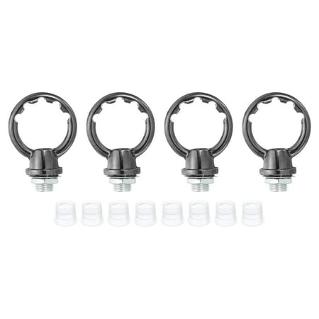 

Uxcell M10 Thread Lifting Eye Nut Female Loop Holder Hook Ring 8kg Load 25mm Pearl Black 4 Pack