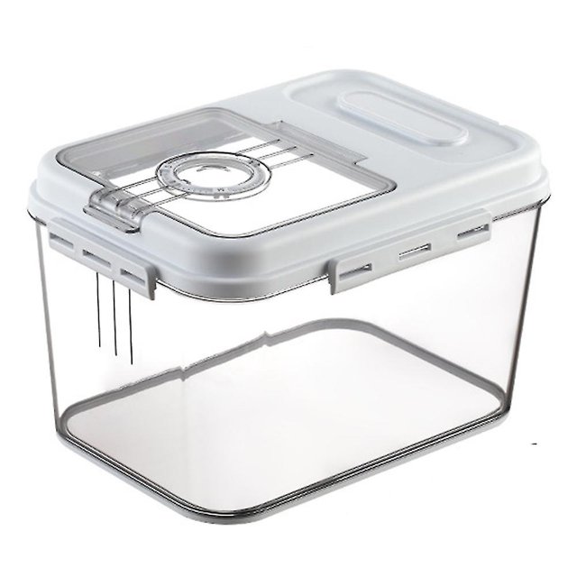 Caja de Almacenamiento de Arroz de 7,5 KG YONGSHENG Dispensador de Alimentos Blanco 34 x 24 x 21 cm