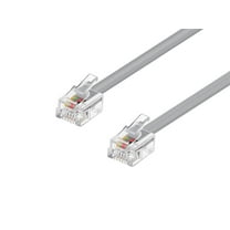 Monoprice Landline Telephone Cable - 50 Feet - RJ11(6P4C) Straight for Data