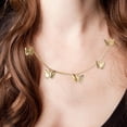 thumbnail image 4 of Collar de mariposa, regalos de joyería, moda clásica romántica, colgante de cadena, para Navidad, novia, , mujer, cumpleaños oro, 4 of 8