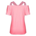 thumbnail image 4 of Lace Tops for Women Long Sleeve Mesh Top Mock Neck Sheer Blouse Lace Shirt Layering Top, 4 of 7
