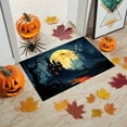 thumbnail image 6 of Fall Pumpkin Halloween Doormat - Thanksgiving Kitchen & Bathroom Rug - Super Soft Polyester Entryway Mat for Porch, Living Room Decor - Easy Clean Non-Slip Floor Carpet (40x60cm, Multicolor), 6 of 6