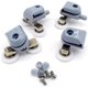 thumbnail image 1 of Paquete De 8 Rodillos Para Puertas De Ducha Dobles De 23 Mm De Diámetro Piezas De Repuesto Para Baño, 1 of 4