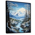 thumbnail image 2 of Designart "Glacier Glacial Pastoral II" Landscape & Nature Floater Framed Wall Art Living Room, 2 of 7
