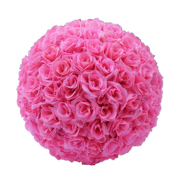 20 cm Artificial Rosa Flor de Seda Bola Colgante Decoración Del Banquete de Boda Centro de Mesa