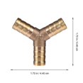 thumbnail image 2 of 9 Pcs Pipe Gas Nozzle Gas Pipe Natural Gas Joint Durable Copper Nozzle Fittings, 2 of 3