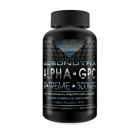 Absonutrix Alpha GPC Xtreme 300mg Nootropic Brain Memory Focus Pills 60