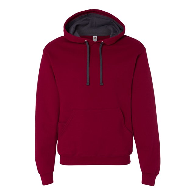 Fruit Of The Loom Sweat à Capuche Unisexe Sofspun, 3TG, Cardinal